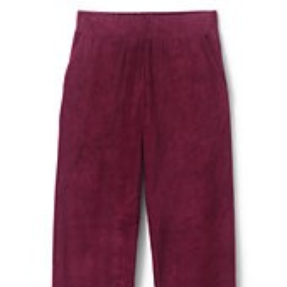 Women's Sport Knit High Rise Corduroy Elastic Waist Pants NWOT #3